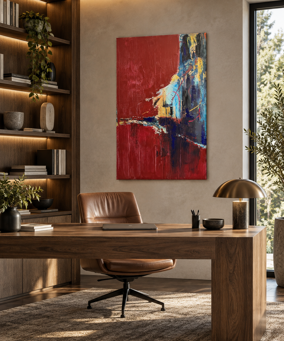 MOTUS ANIMAE — abstract oil painting 80×120 cm